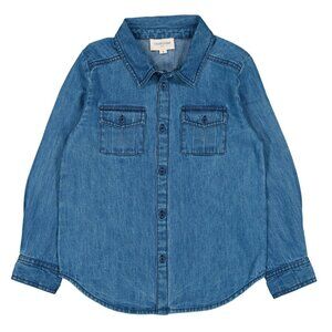 Louis Louise Boy's shirt Leonard Chambray Denim Size 8